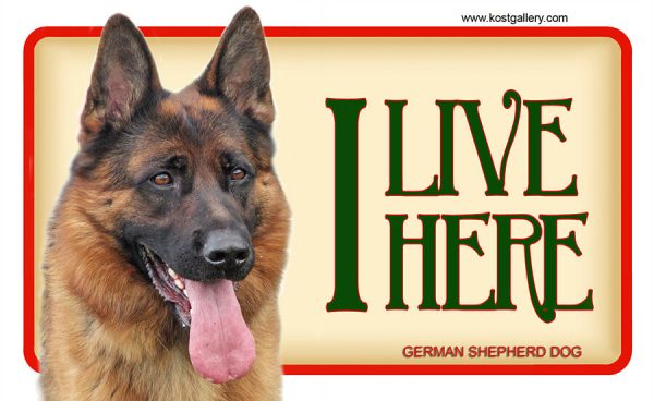 GERMAN SHEPHERD DOG 01 – Tabliczka 18x11cm