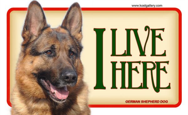 GERMAN SHEPHERD DOG 02 – Tabliczka 18x11cm