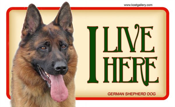 GERMAN SHEPHERD DOG 04 – Tabliczka 18x11cm